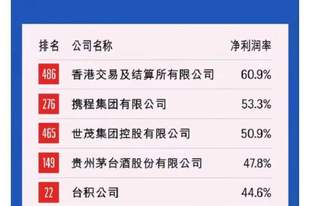 携程净利润率53.3%排500强第二！王腾：对比净利润率，做智能硬件的公司太苦了