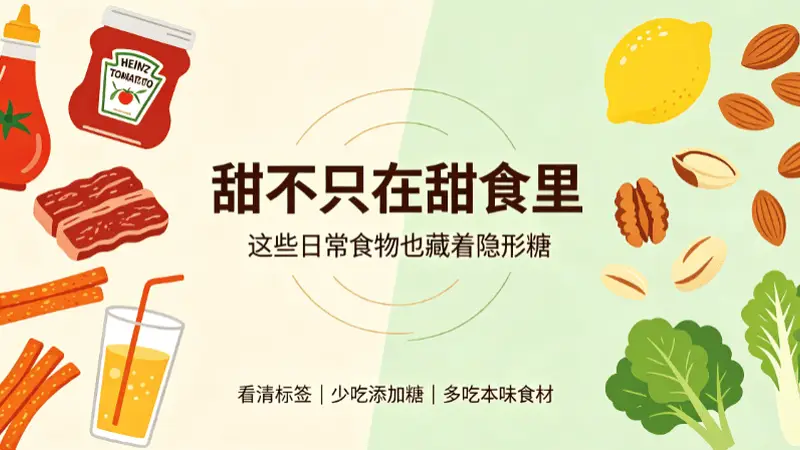 一口酱料半块糖！很多人顿顿都在吃超标糖分