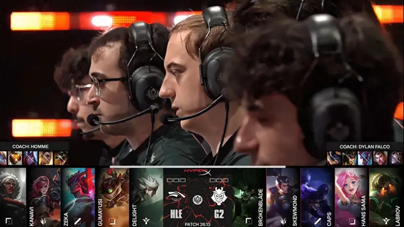 LOL-MSI：HLE“降维打击”团战美如画，3-0轻取G2晋级胜者组决赛