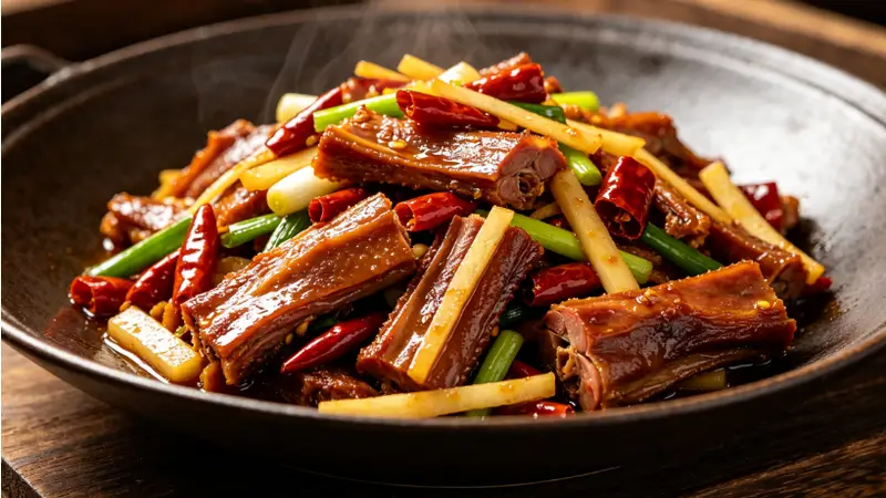 经典名肴——炒 板 鸭
