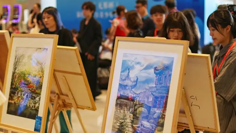 绘运河风光叙两岸亲情 苏台青少年书画交流展在苏州开展