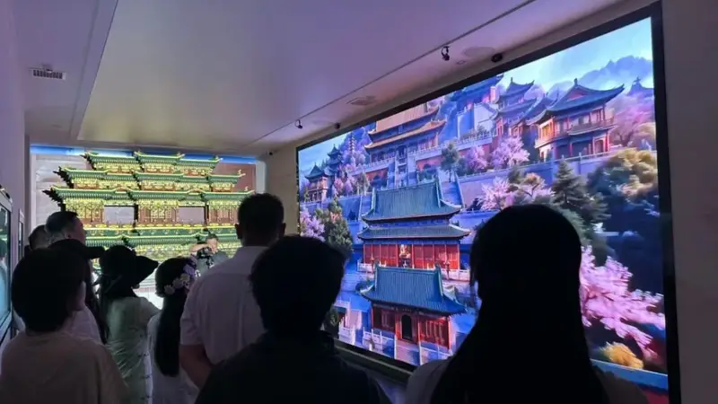 1:1复刻天宫楼阁！山西隰县数字文旅新地标正式对外开放