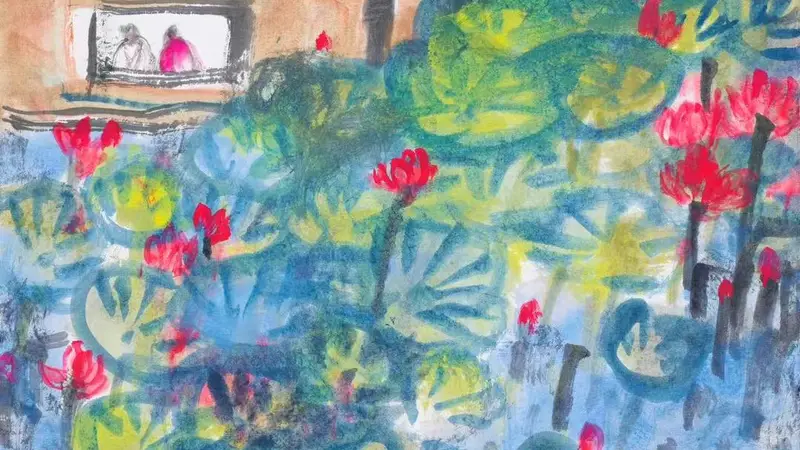 火焰般的木棉花与五彩斑斓的竹:蔡寅坤大写意画展将在粤举办