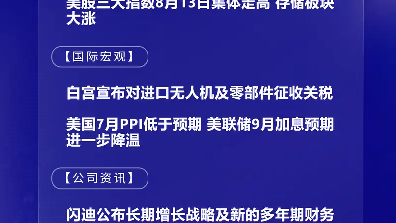 8月14日国际晨讯|韩国股市再爆发 美联储加息预期再降温