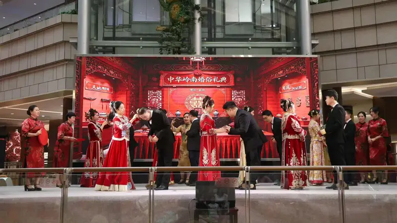 政企协会联动，禅城这场七夕集体婚礼复刻地道广府婚俗