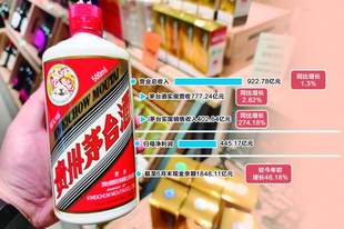 贵州茅台以“稳”求“效” 上半年实现营业总收入922.78亿元