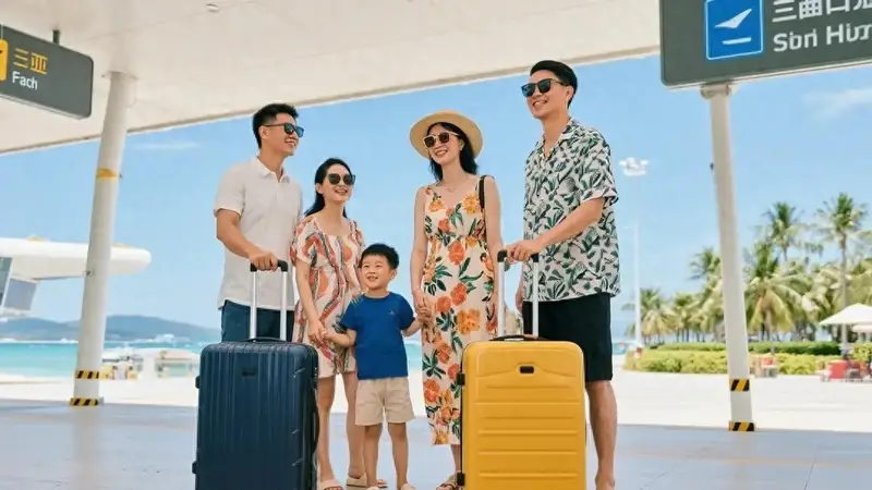我花8万请全家三亚度假,到机场发现多两个行李箱,我直接改签