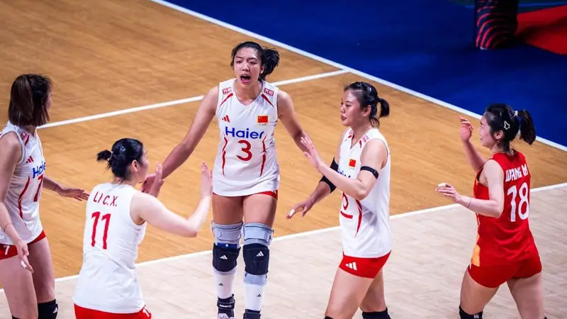世联总决赛-中国女排3-2美国进4强 庄宇珊17分王奥芊绝杀