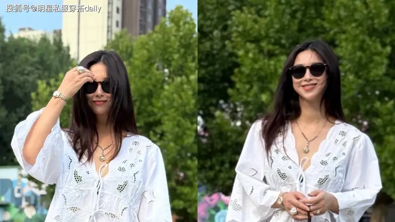 朱珠教科书级私服美学！低饱和质感穿搭，把轻熟松弛贵气穿到极致