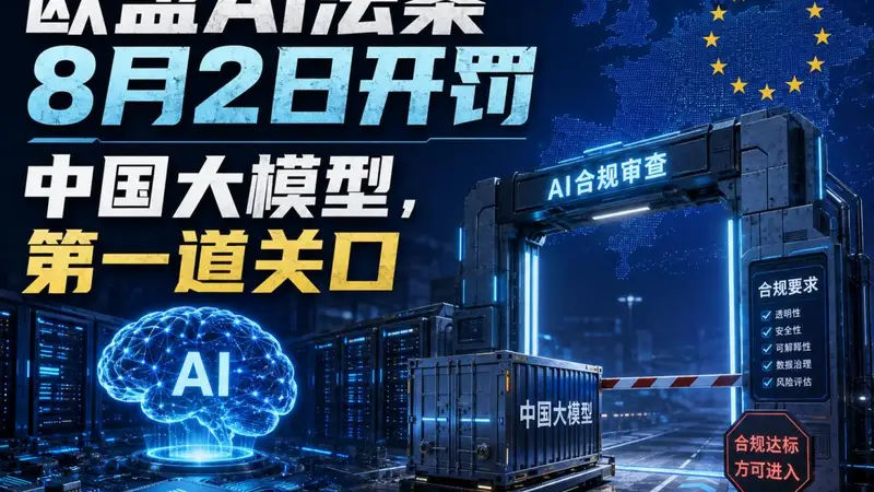 欧盟AI法案8月2日开罚,中国大模型,第一道关口