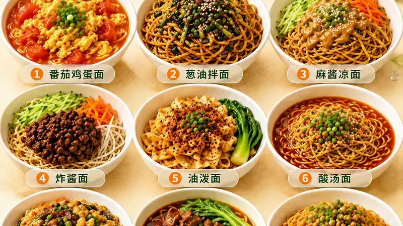 夏天最常吃的9道面 一周照着做都不会腻