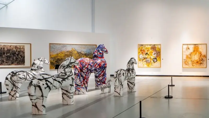 宁波艺术家王之琛、林海勇作品在舟山展出
