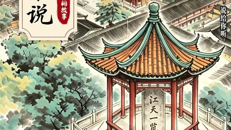 镇江文旅说丨金山“江天一览”四字大小不一,背后故事太妙了