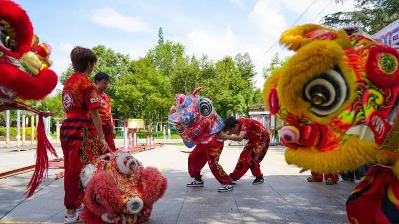 龙腾狮跃“舞”出多彩暑期生活