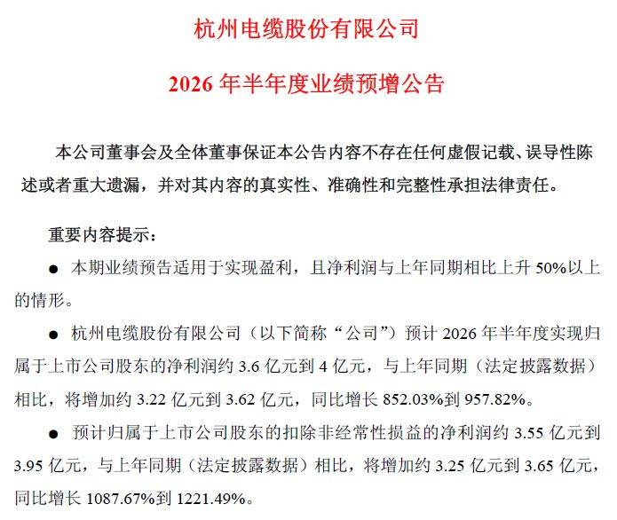 算力浪潮引爆光纤赛道!杭电股份上半年扣非净利最高预增超12倍,昔日“减值包袱”大反转成“利润奶牛”