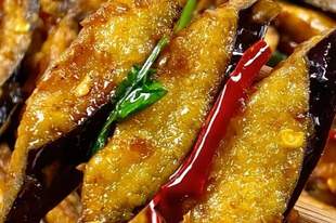 脆皮茄子:酥脆可口超级下饭!