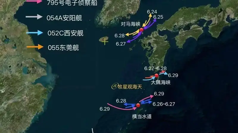 慌不慌?中国海空军5支舰队+轰炸机“包围”日本岛!释放出哪些信号?