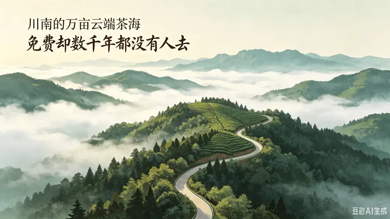 川南的万亩云端茶海，免费却数千年都没有人去