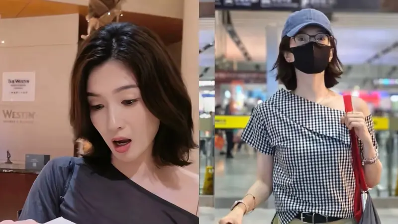 被江疏影短发“美到了”!2套露肩上衣搭裤不搭半身裙,又白又美