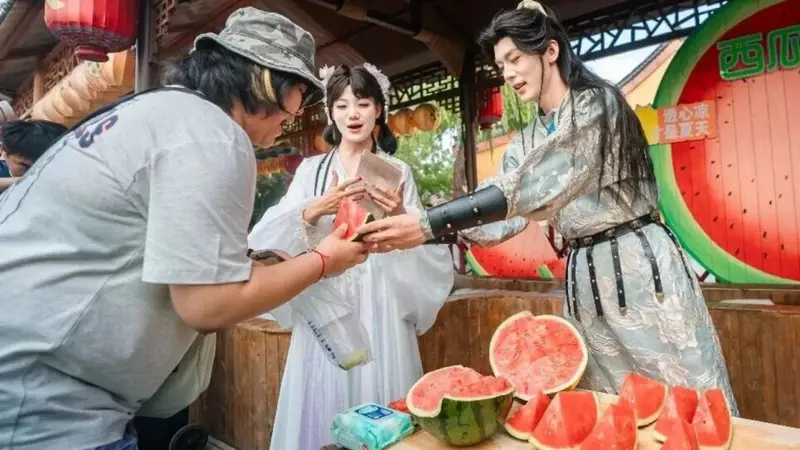 老乡!来河南吃西瓜吧!