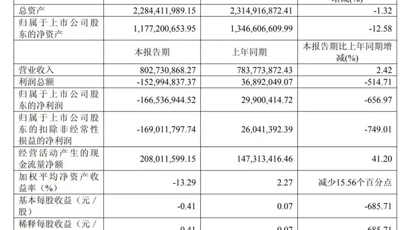 新材料龙头半年报:亏损1.67亿元!拟推超806万股激励计划