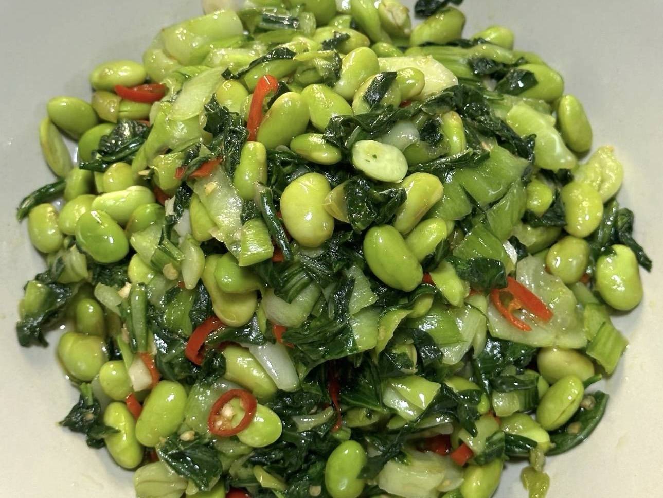 夏天没胃口试试这道毛豆爆捏菜,脆嫩清爽吃着解腻又开胃