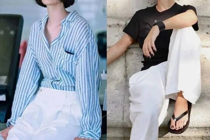 40、50 + 太适合穿 “无性别风” 了,又飒又高级的样子,真好看