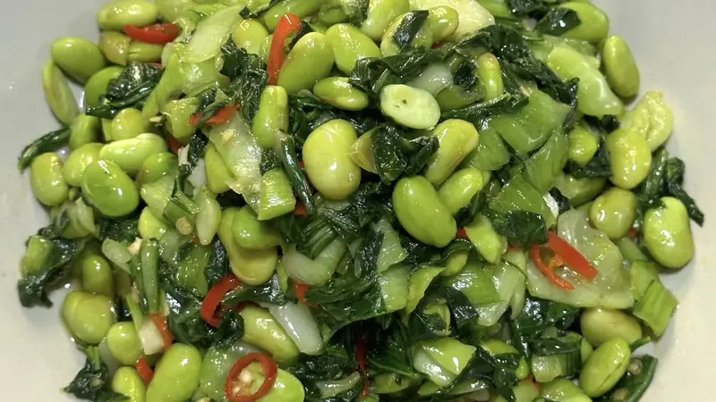 夏天没胃口试试这道毛豆爆捏菜,脆嫩清爽吃着解腻又开胃