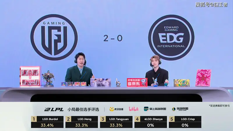 LPL第三赛段：LGD连下两局，战胜EDG，拿下开门红