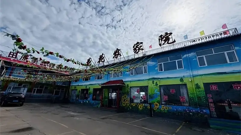 张家口张北草原天路东线野狐岭花花农家院观景房出门是大草原！