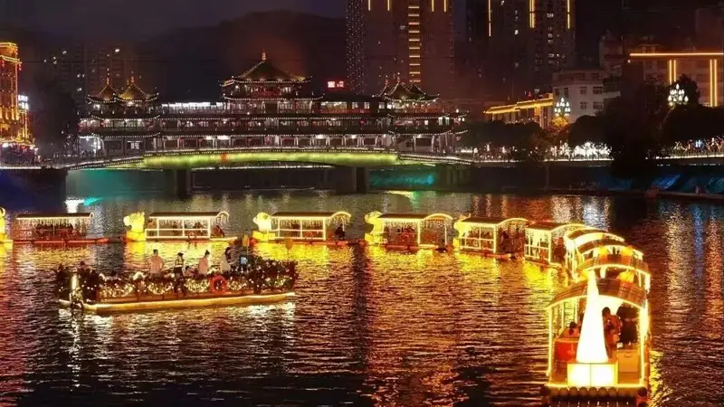 岚皋岚河夜画水利风景区临时停业!