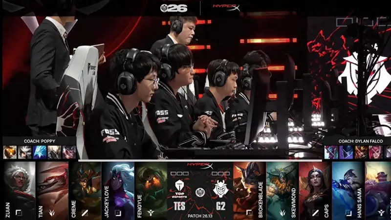 LOL-MSI:Caps辛德拉怒砍五杀,G2让二追三战胜TES!