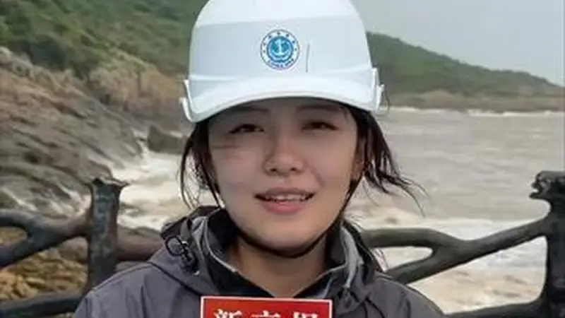 台风“巴威”逼近，浙江沿海掀3米巨浪，现场报道记者直言“推背感太强” ——