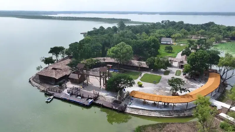登岛游船启航,探秘太白湖景区水上“桃花源”