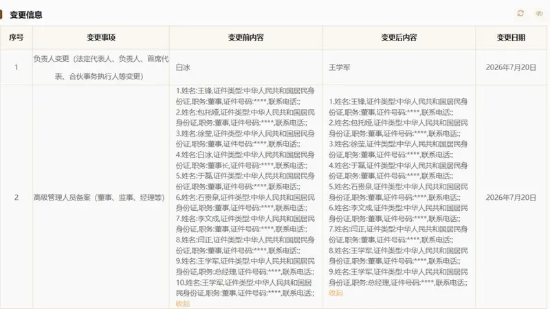 济南文旅集团换帅!总经理王学军接任法定代表人,白冰退出董事长岗位