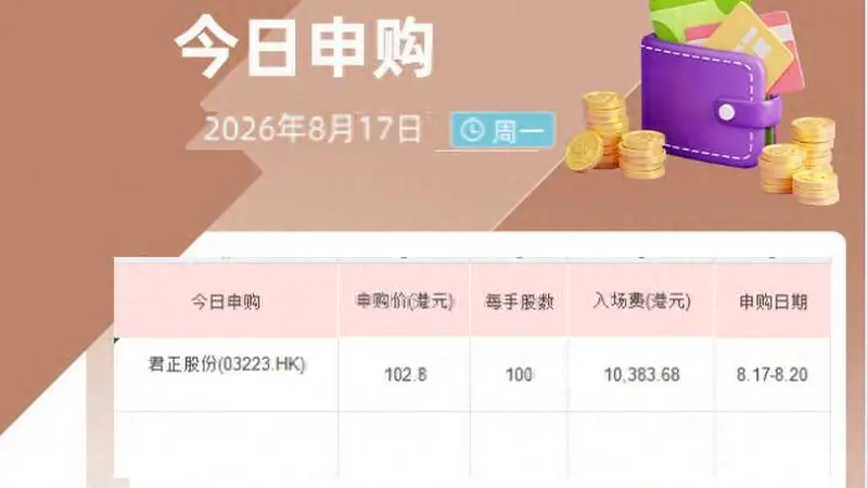 港股IPO早播报：“存储+计算+模拟”芯片提供商君正股份开启招股
