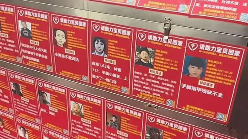 平顶山一烧烤摊前贴满“宝贝回家”寻人启事，摊主此前因撞脸张雪峰受关注，当事人回应：为了公益事业，感谢大家支持