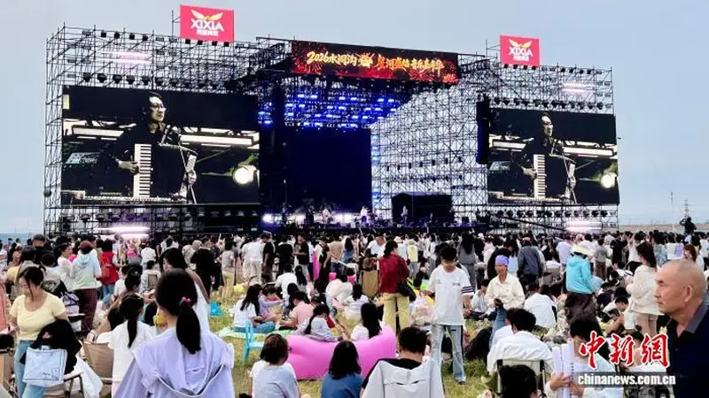 万年遗址邂逅潮流文艺 宁夏水洞沟上演星河盛焰音乐嘉年华