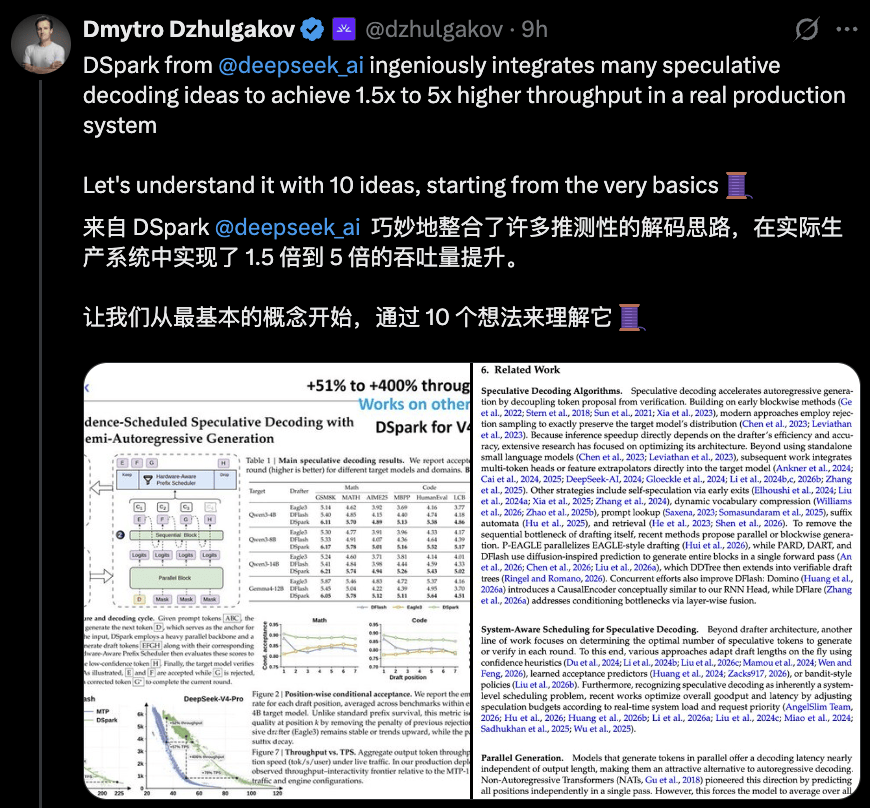 梁文锋署名的DSpark,看懂这10个点就够了!