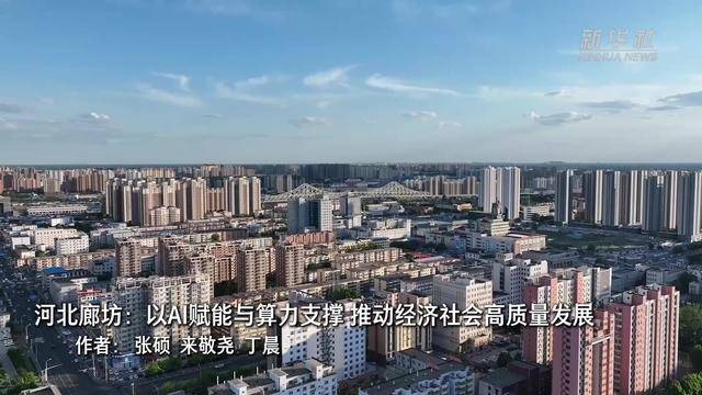 河北廊坊：以AI赋能与算力支撑 推动经济社会高质量发展