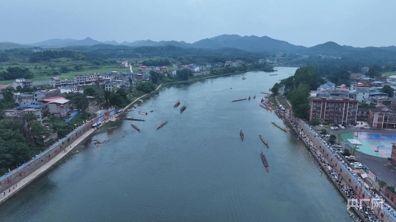 湖南邵阳夫夷河畔鼓声震天:龙舟赛事“流量”变商贸“增量”