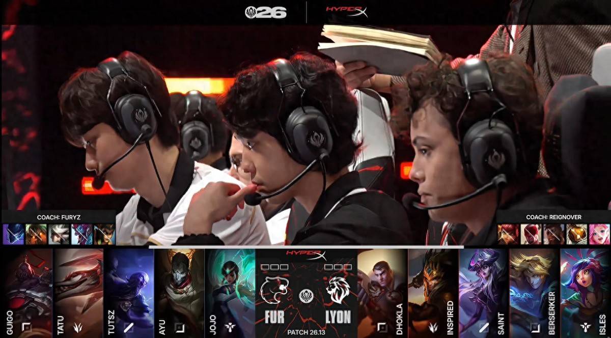 LOL-MSI：“印度神王”Dhokla韦鲁斯怒射四杀，LYON 3-0击败FUR